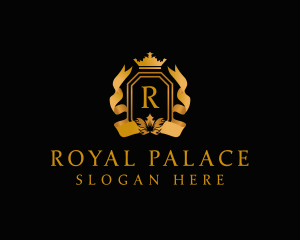 High End Ribbon Crown  logo design