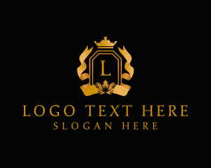 High End Ribbon Crown  Logo