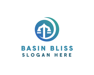 Modern Legal Scales logo design