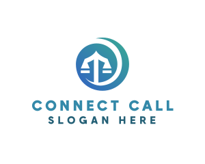 Modern Legal Scales logo design