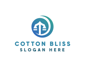 Modern Legal Scales logo design