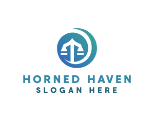 Modern Legal Scales logo design