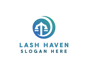 Modern Legal Scales logo design