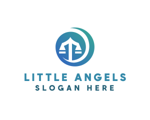 Modern Legal Scales logo design