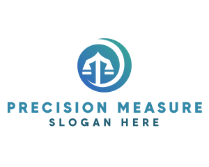 Modern Legal Scales logo design