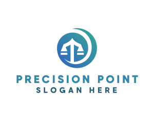 Modern Legal Scales logo design