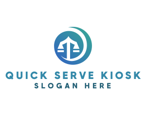 Modern Legal Scales logo design