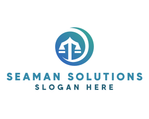 Modern Legal Scales logo design