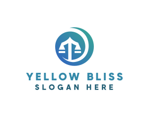 Modern Legal Scales logo design