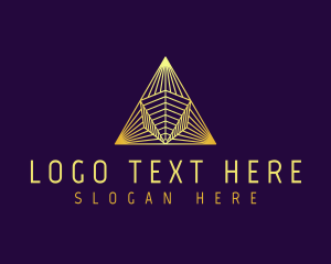 Green Triangle - Geometric Business Triangle logo design