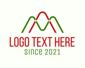 Forex - Letter AM Statistics logo design
