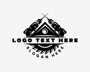 Tools - Carpentry Drill Repair logo design