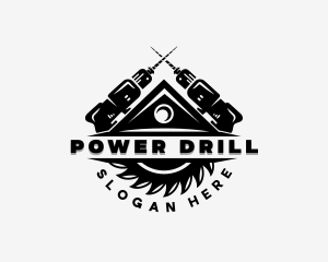 Carpentry Drill Repair logo design