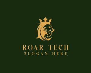 Roar - Wild Lion King logo design