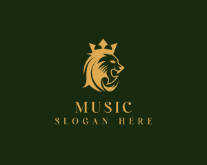 Monarchy - Wild Lion King logo design