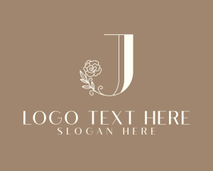 Florist - Elegant Flower Letter J logo design