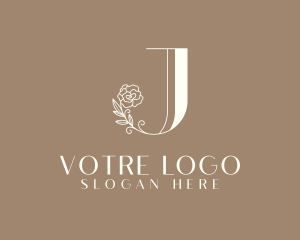 Bridal - Elegant Flower Letter J logo design