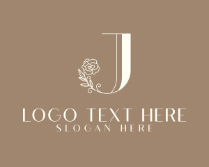 Aesthetic - Elegant Flower Letter J logo design