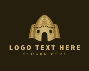 Landmark - Mud Hut Tribe logo design