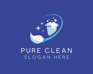 Clean Mop Wash logo design