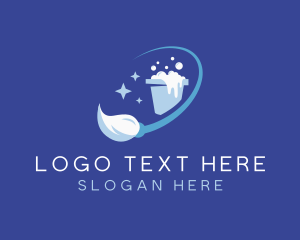 Clean - Clean Mop Wash logo design