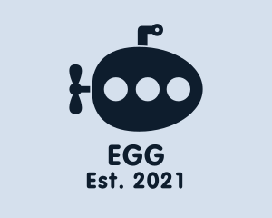 Egg Submarine Travel logo design