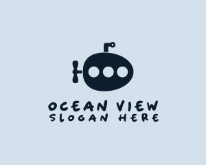 Egg Submarine Travel logo design