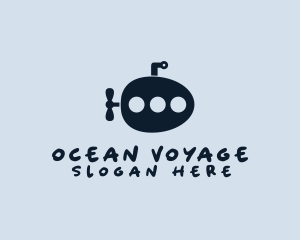 Egg Submarine Travel logo design