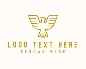 Gold - Firm Eagle Crest logo design