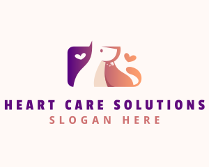 Dog Cat Veterinarian logo design