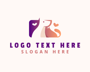 Love - Dog Cat Veterinarian logo design