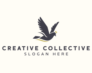 Royal Dove Bird  logo design