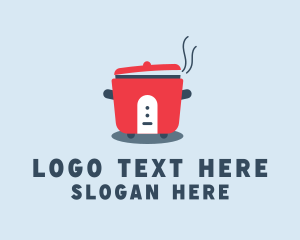 Steam - Steaming Rice Cooker logo design