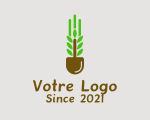 Tree Planting - Gardening Shovel Tool logo design