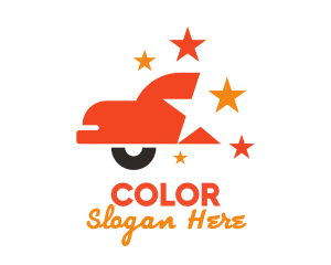Car Wash - Shiny Red Star Car logo design