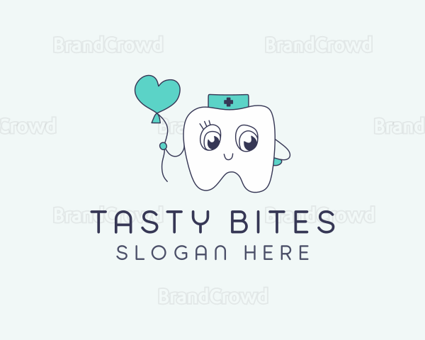 Cute Dental Tooth Logo