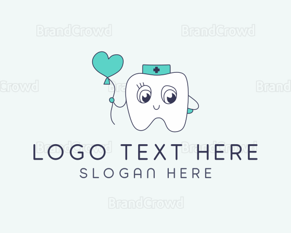 Cute Dental Tooth Logo