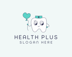 Cute Dental Tooth logo design