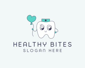 Cute Dental Tooth logo design