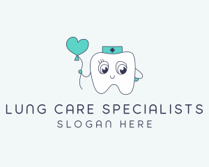 Cute Dental Tooth logo design