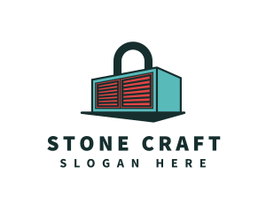 Storage Warehouse Lock Logo