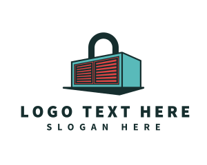 Depot - Storage Warehouse Lock logo design