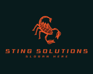 Venomous Scorpion Sting logo design