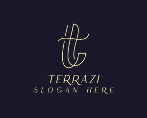 Ribbon Fashion Formal Attire logo design