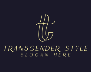 Ribbon Fashion Formal Attire logo design