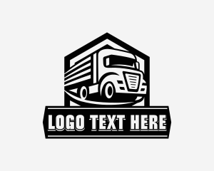 Logistics - Haulage Truck Transportation logo design