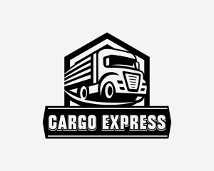 Haulage Truck Transportation logo design