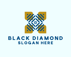 Flower Diamond Pattern logo design