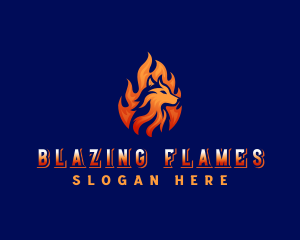 Flame Wolf Gaming logo design