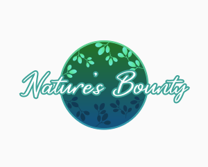 Nature Organic Leaf logo design